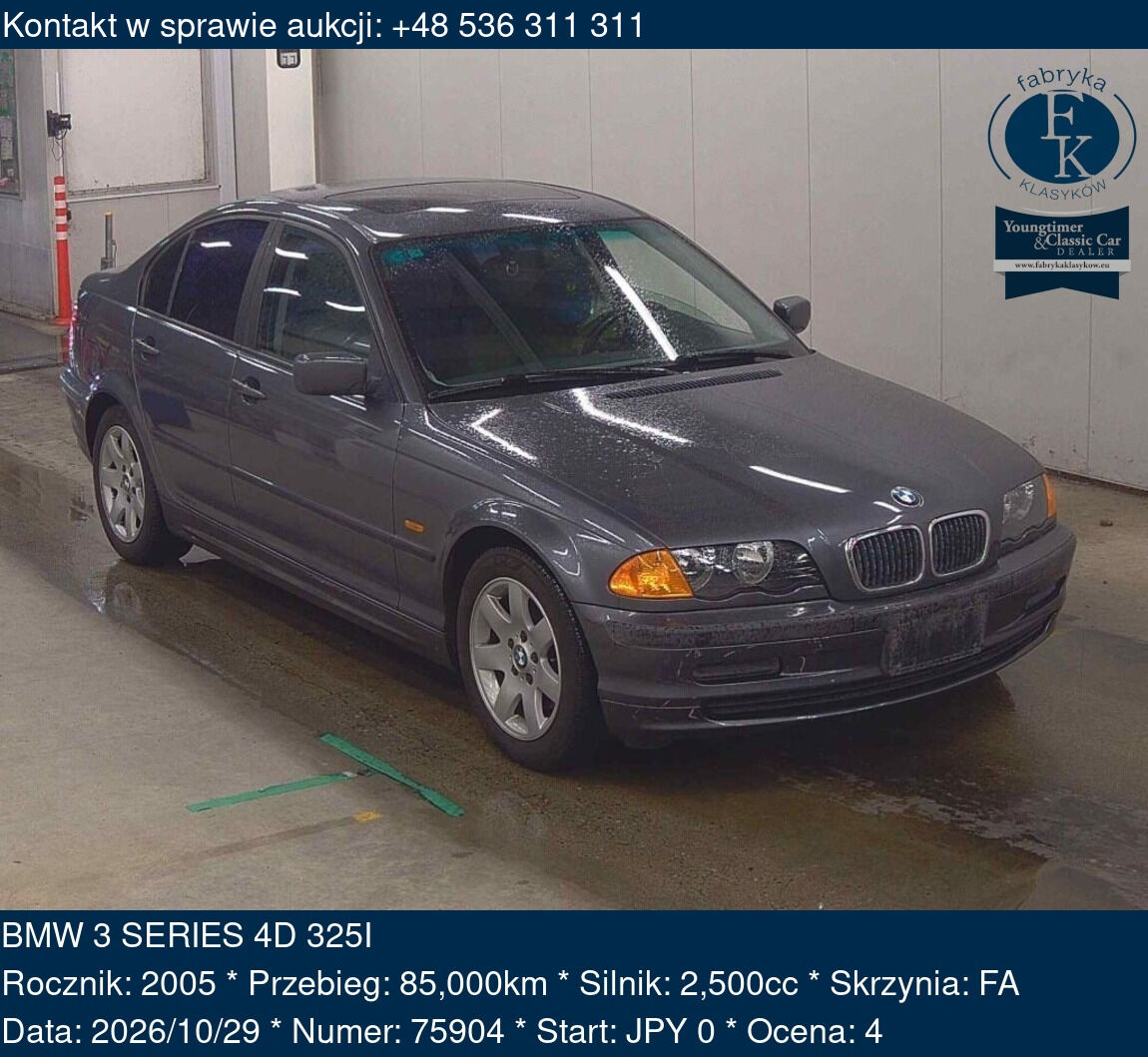 BMW 3 SERIES 4D 325I 2005 - zdjęcie 2