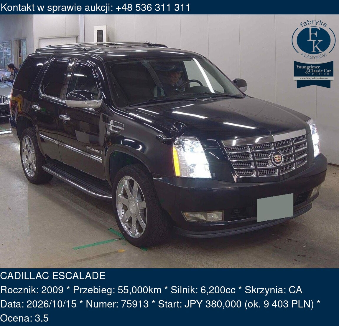 CADILLAC ESCALADE 2009 - zdjęcie 2