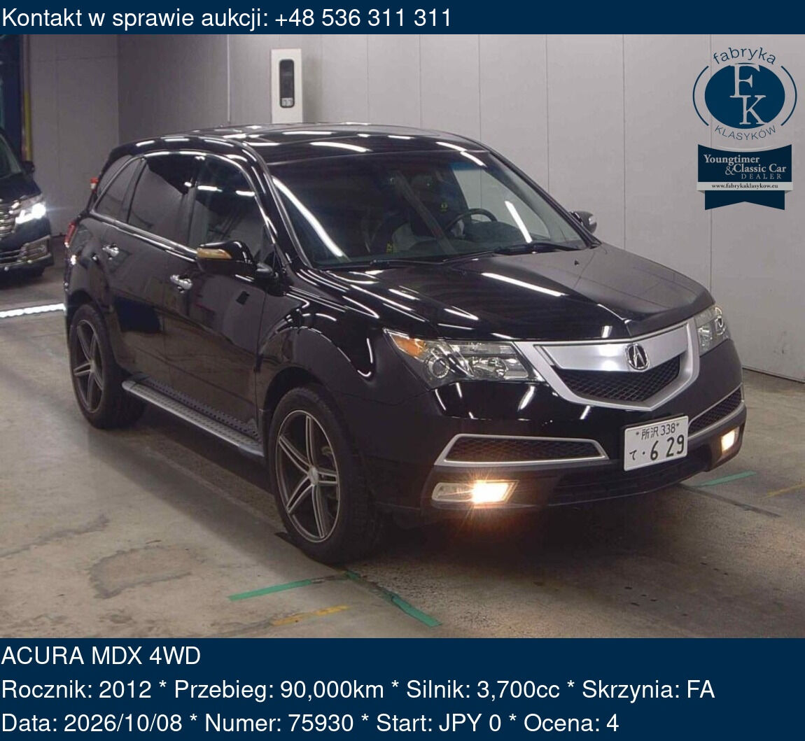 ACURA MDX 4WD 2012 - zdjęcie 2