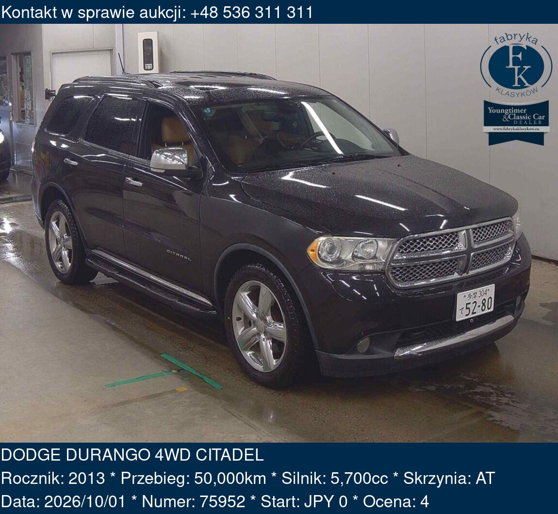 DODGE DURANGO 4WD CITADEL 2013 - zdjęcie 2