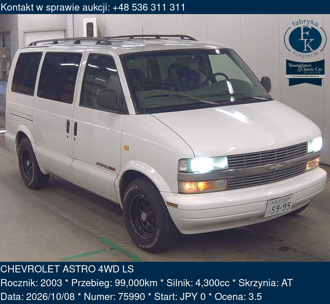 CHEVROLET ASTRO 4WD LS 2003 - zdjęcie 2