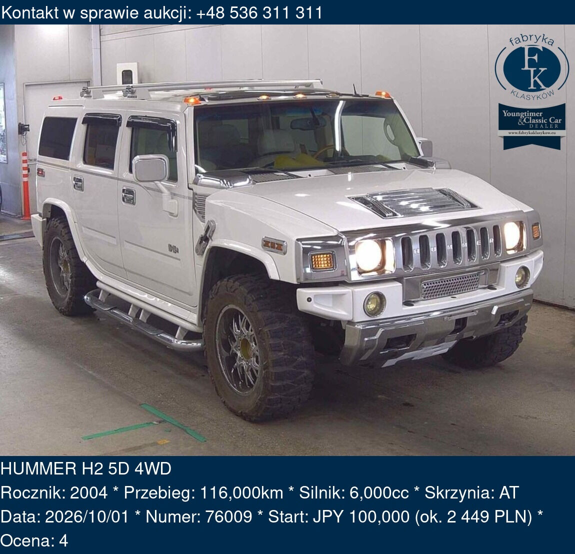 HUMMER H2 5D 4WD 2004 - zdjęcie 2