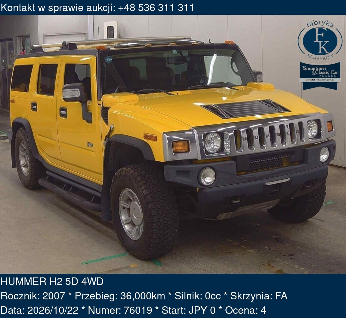 HUMMER H2 5D 4WD 2007 - zdjęcie 2