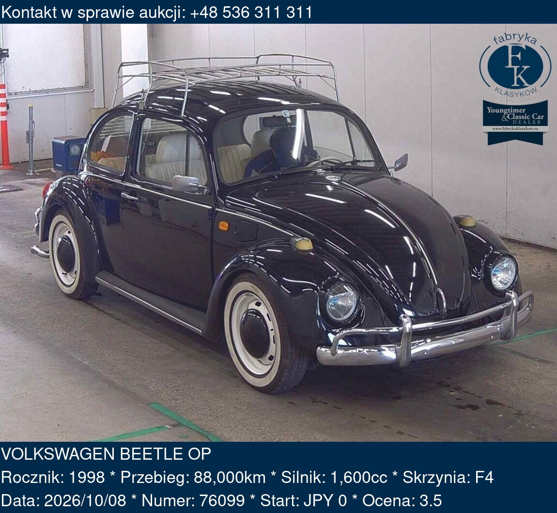 VOLKSWAGEN BEETLE OP 1998 - zdjęcie 2