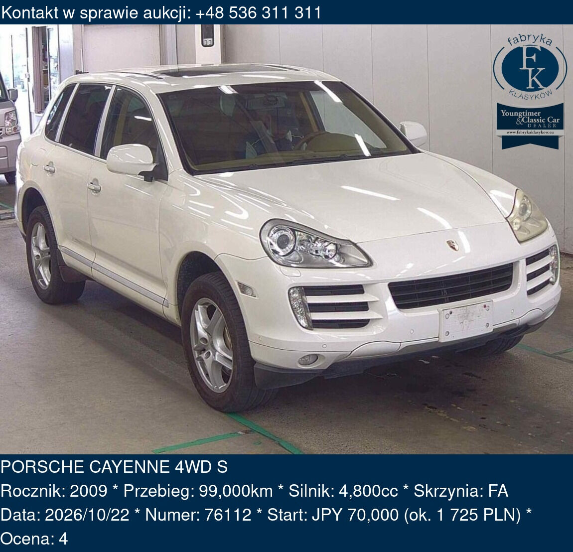 PORSCHE CAYENNE 4WD S 2009 - zdjęcie 2