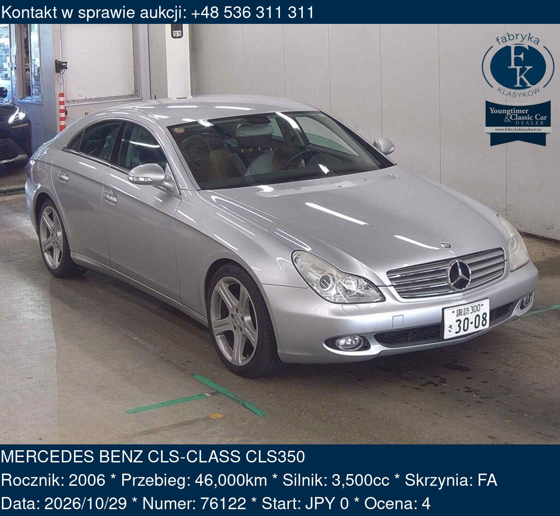 MERCEDES BENZ CLS-CLASS CLS350 2006 - zdjęcie 2