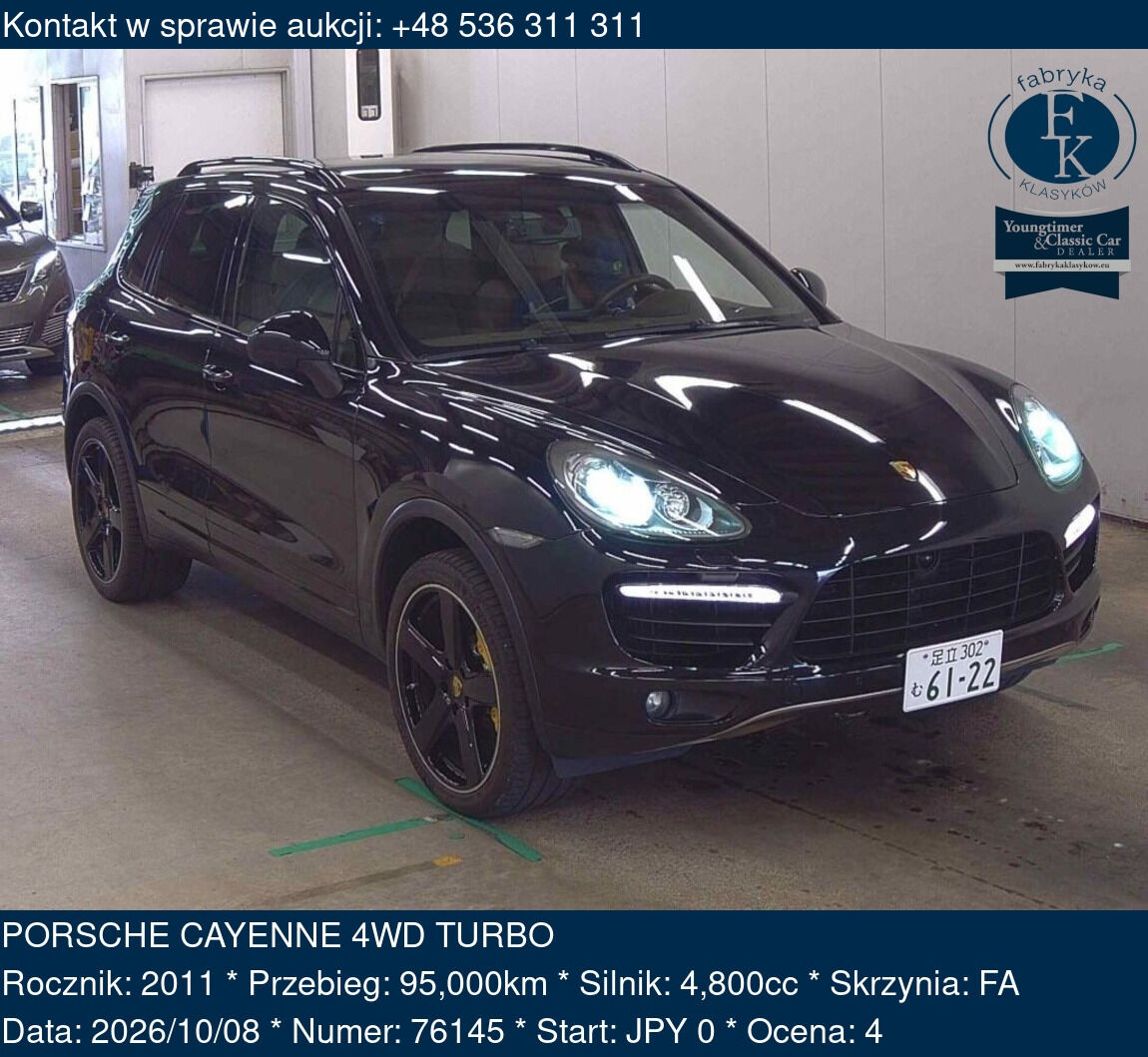 PORSCHE CAYENNE 4WD TURBO 2011 - zdjęcie 2
