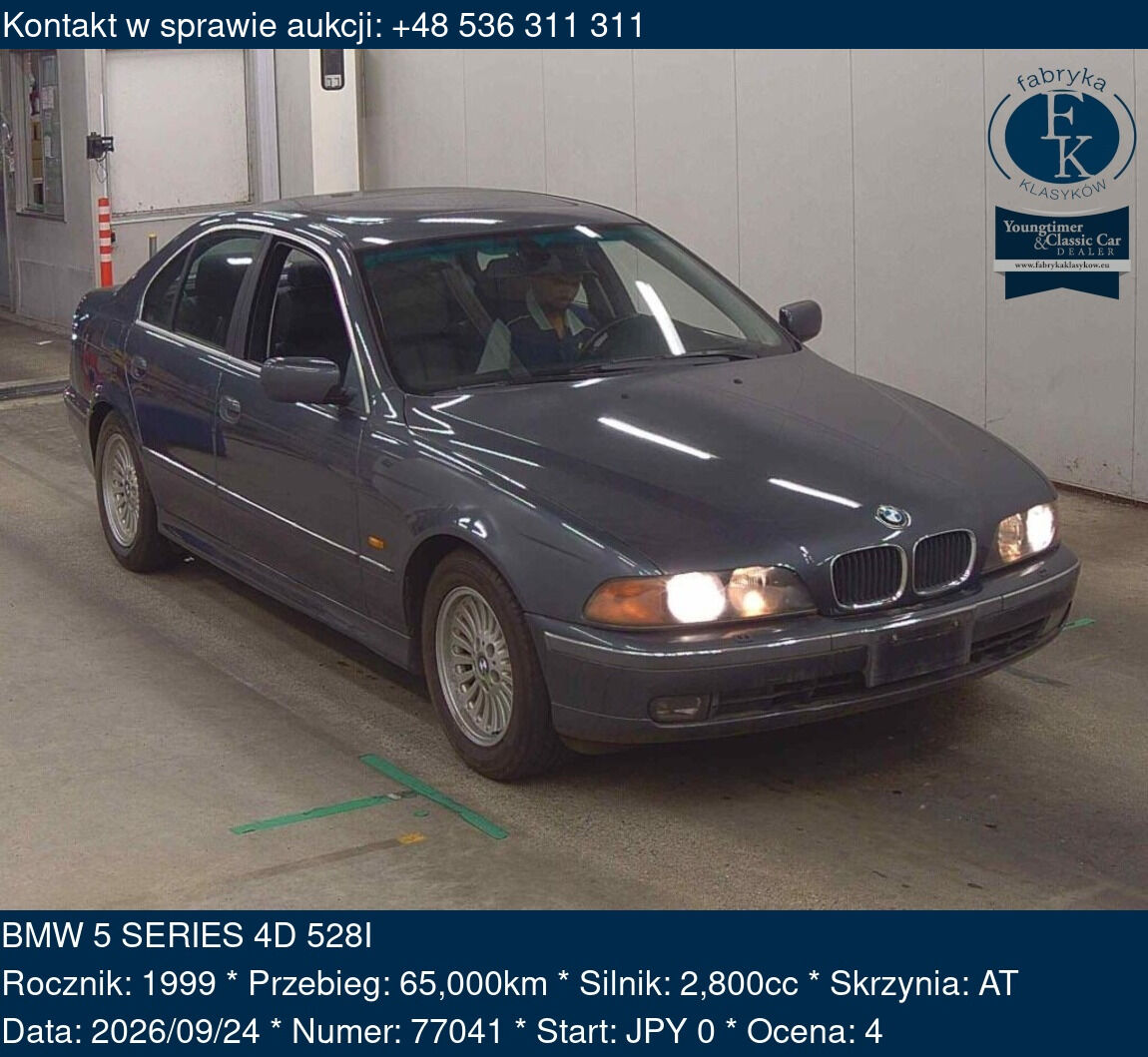 BMW 5 SERIES 4D 528I 1999 - zdjęcie 2