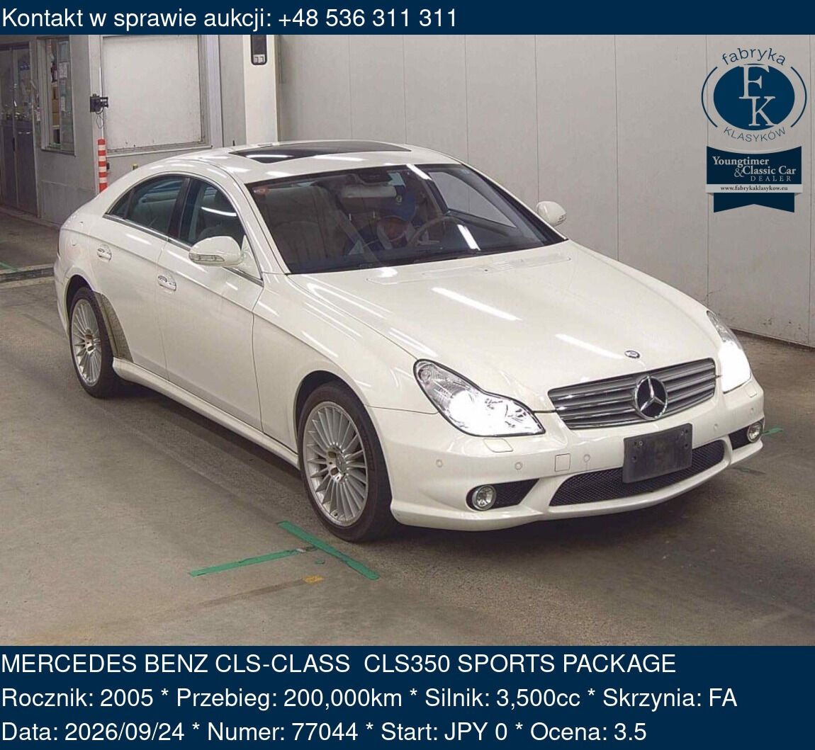 MERCEDES BENZ CLS-CLASS CLS350 SPORTS PACKAGE 2005 - zdjęcie 2