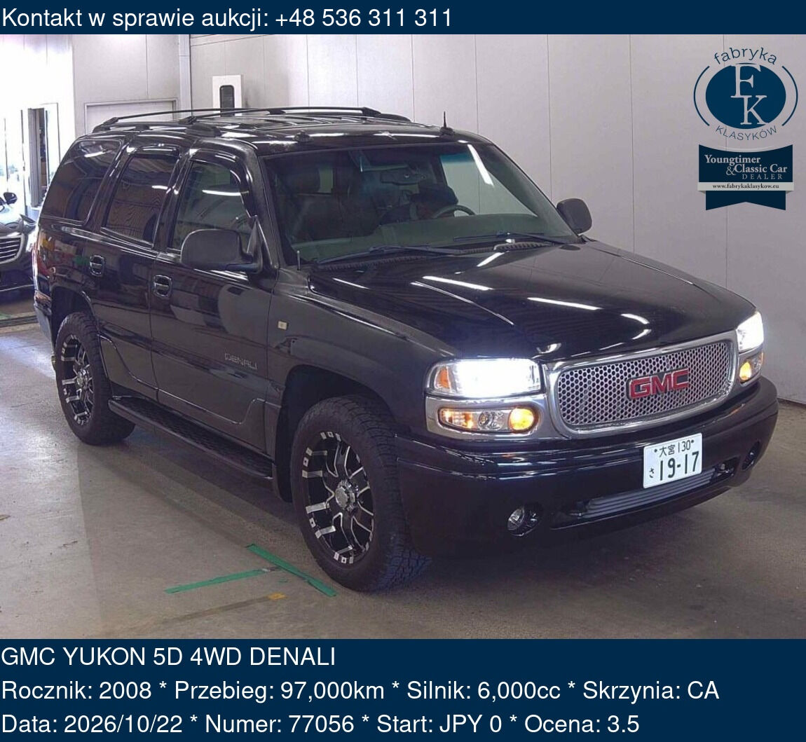 GMC YUKON 5D 4WD DENALI 2008 - zdjęcie 2