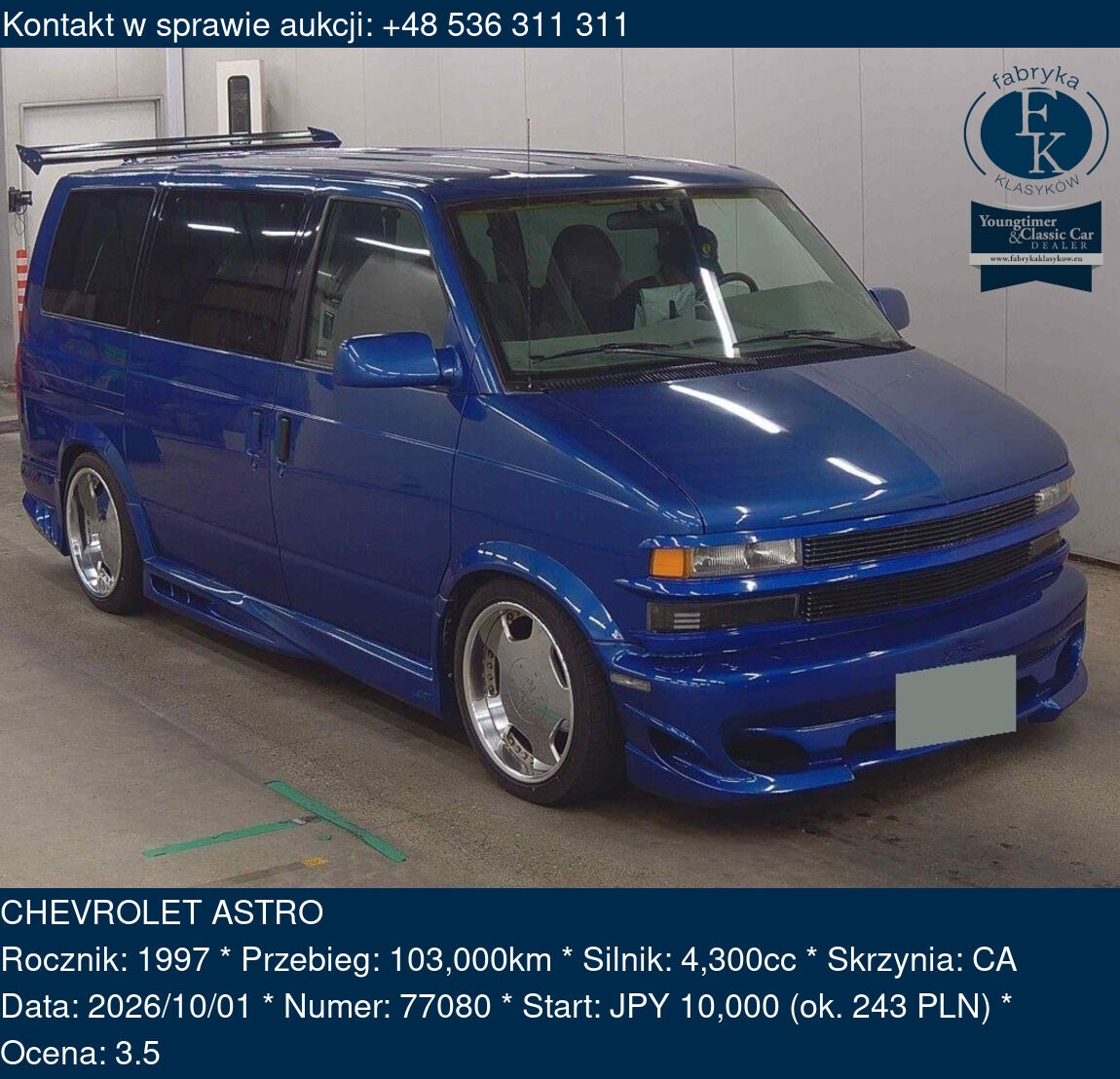 CHEVROLET ASTRO 1997 - zdjęcie 2