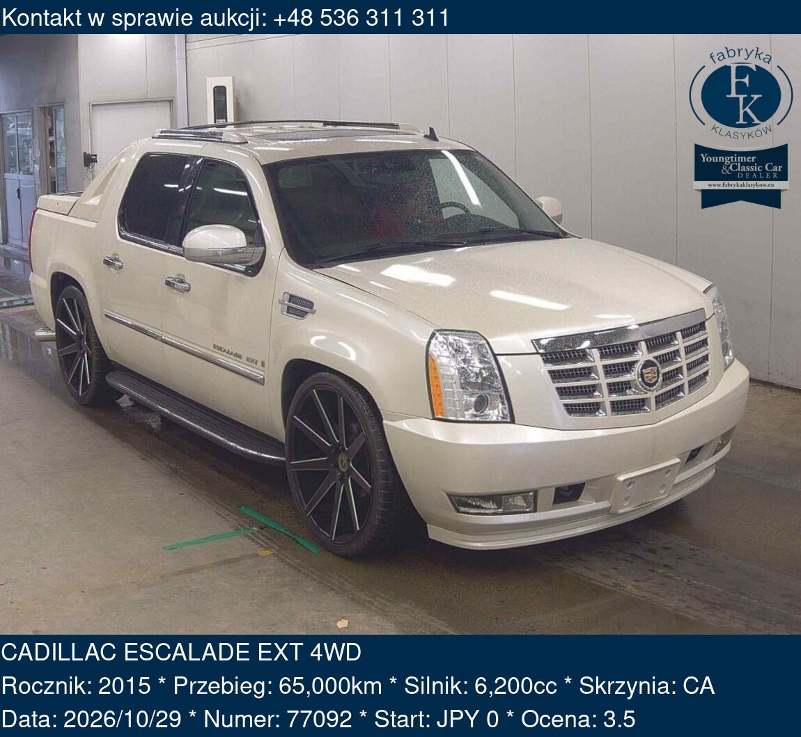 CADILLAC ESCALADE EXT 4WD 2015 - zdjęcie 2