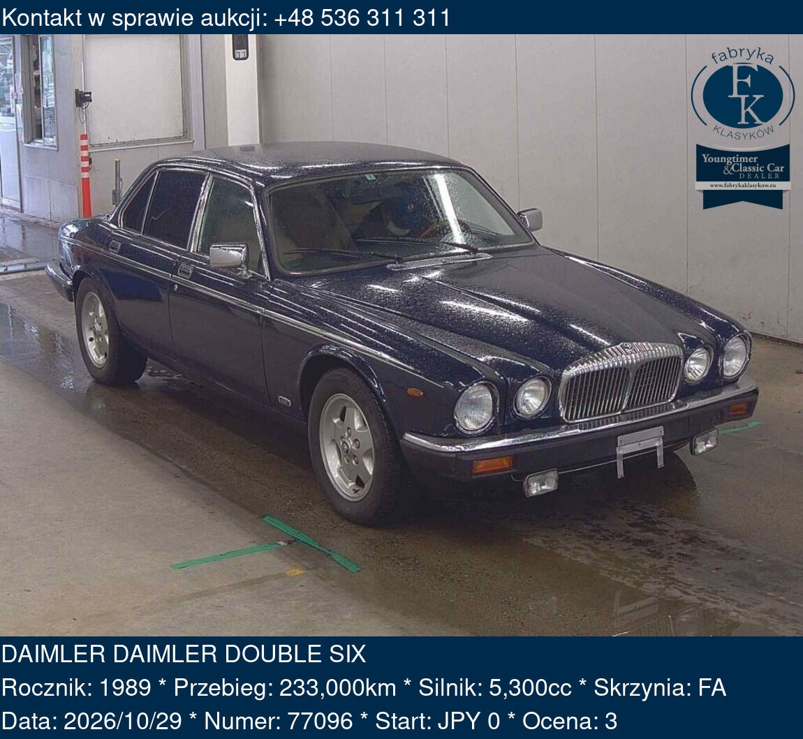 DAIMLER DAIMLER DOUBLE SIX 1989 - zdjęcie 2