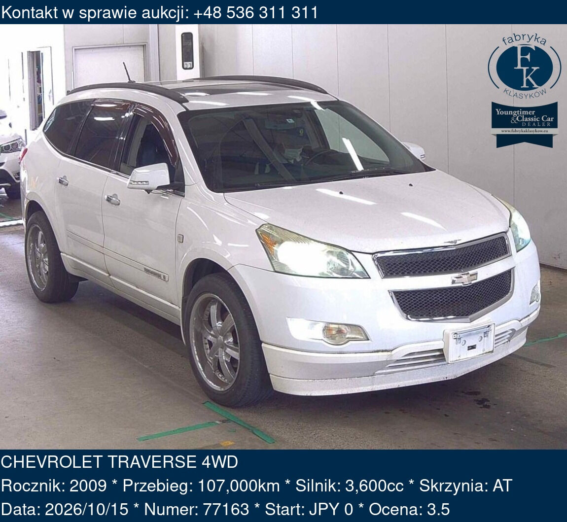 CHEVROLET TRAVERSE 4WD 2009 - zdjęcie 2