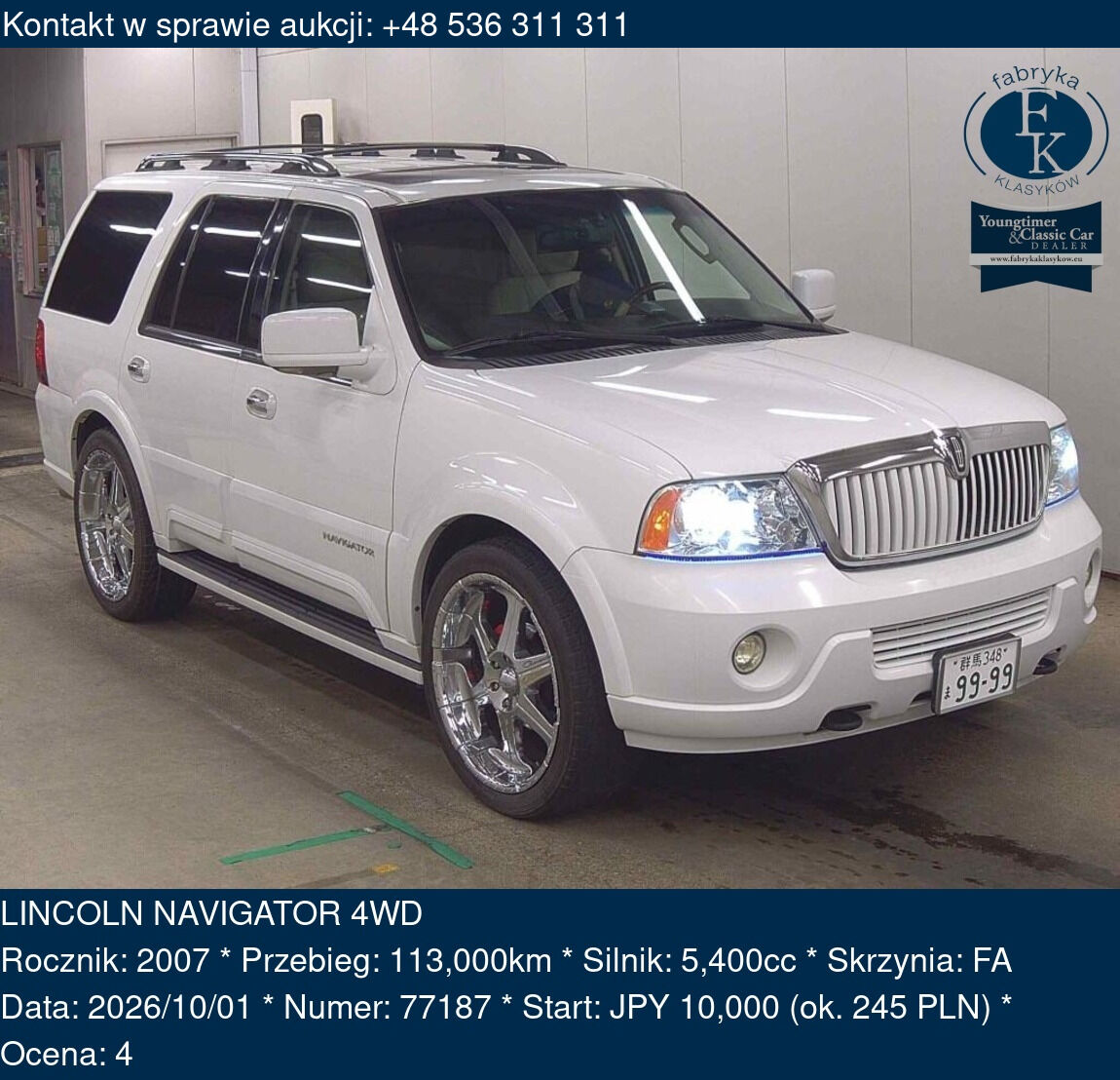 LINCOLN NAVIGATOR 4WD 2007 - zdjęcie 2