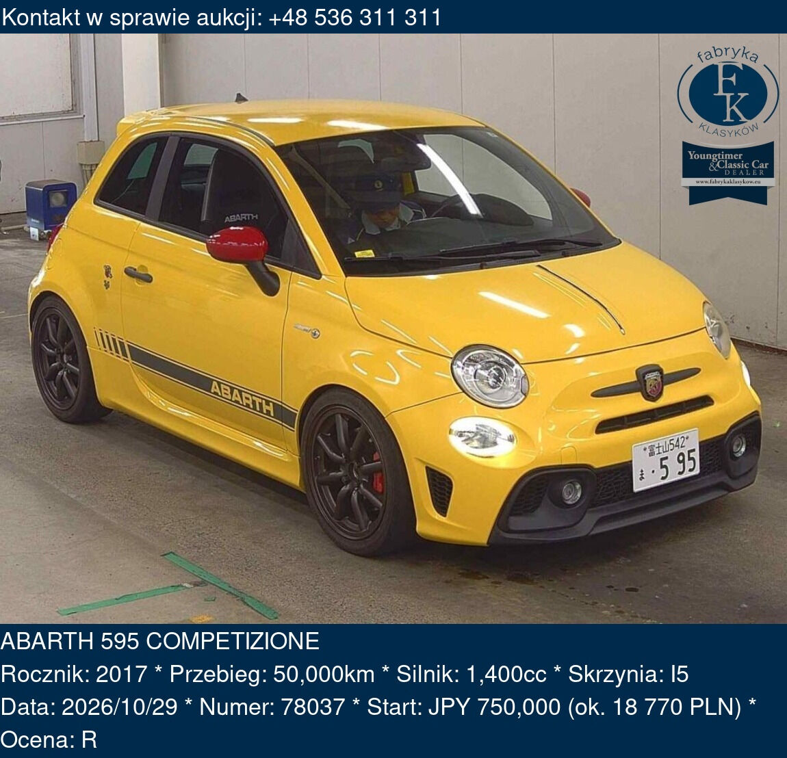 ABARTH 595 COMPETIZIONE 2017 - zdjęcie 2