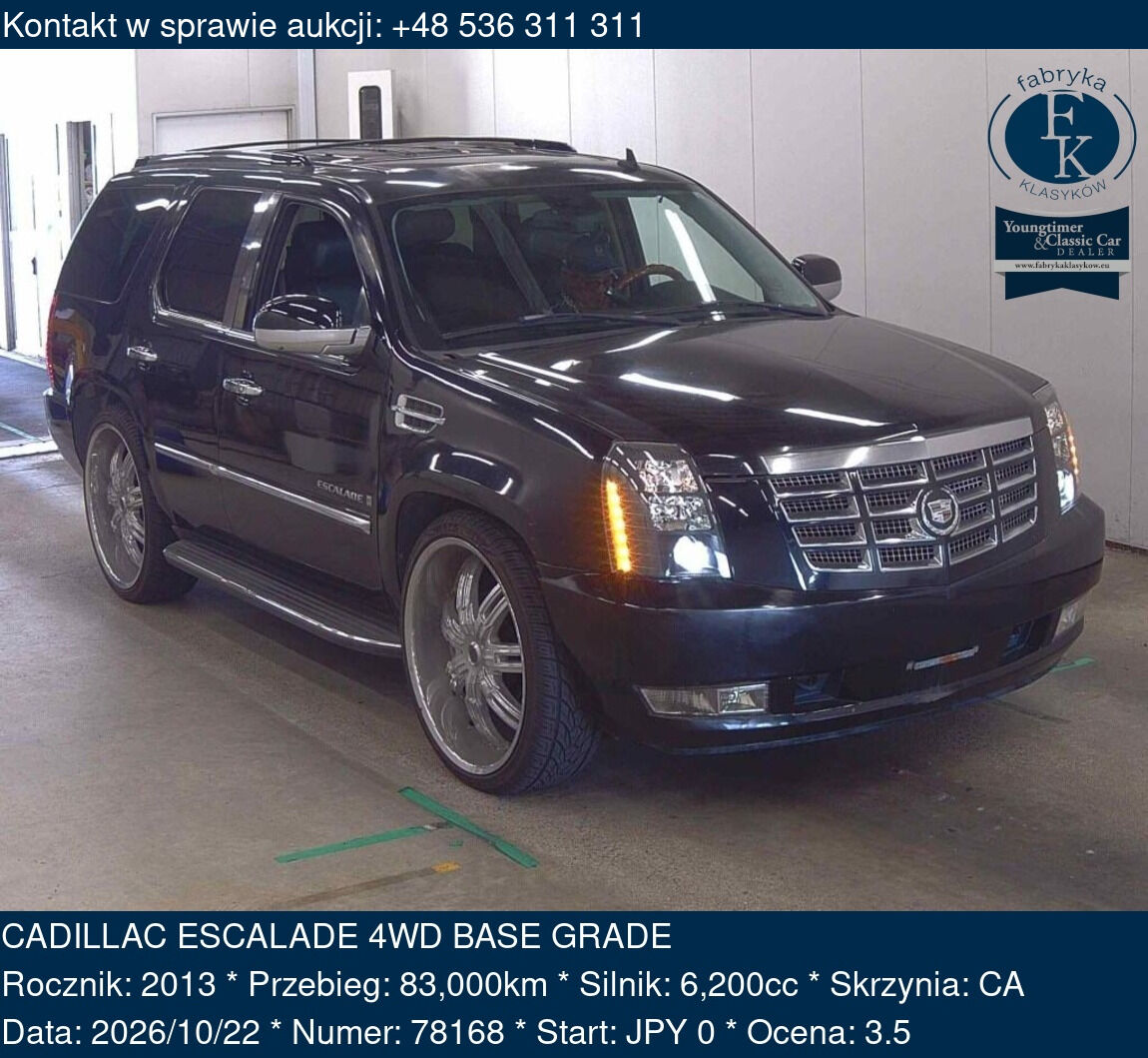 CADILLAC ESCALADE 4WD BASE GRADE 2013 - zdjęcie 2