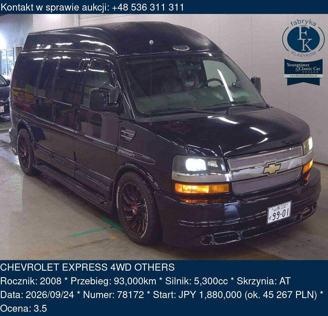 CHEVROLET EXPRESS 4WD OTHERS 2008 - zdjęcie 2