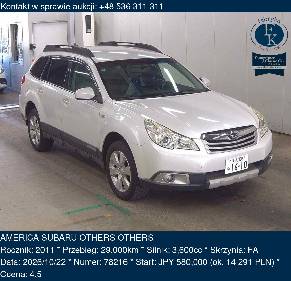 AMERICA SUBARU OTHERS OTHERS 2011 - zdjęcie 2