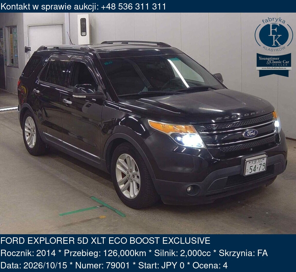 FORD EXPLORER 5D XLT ECO BOOST EXCLUSIVE 2014 - zdjęcie 2