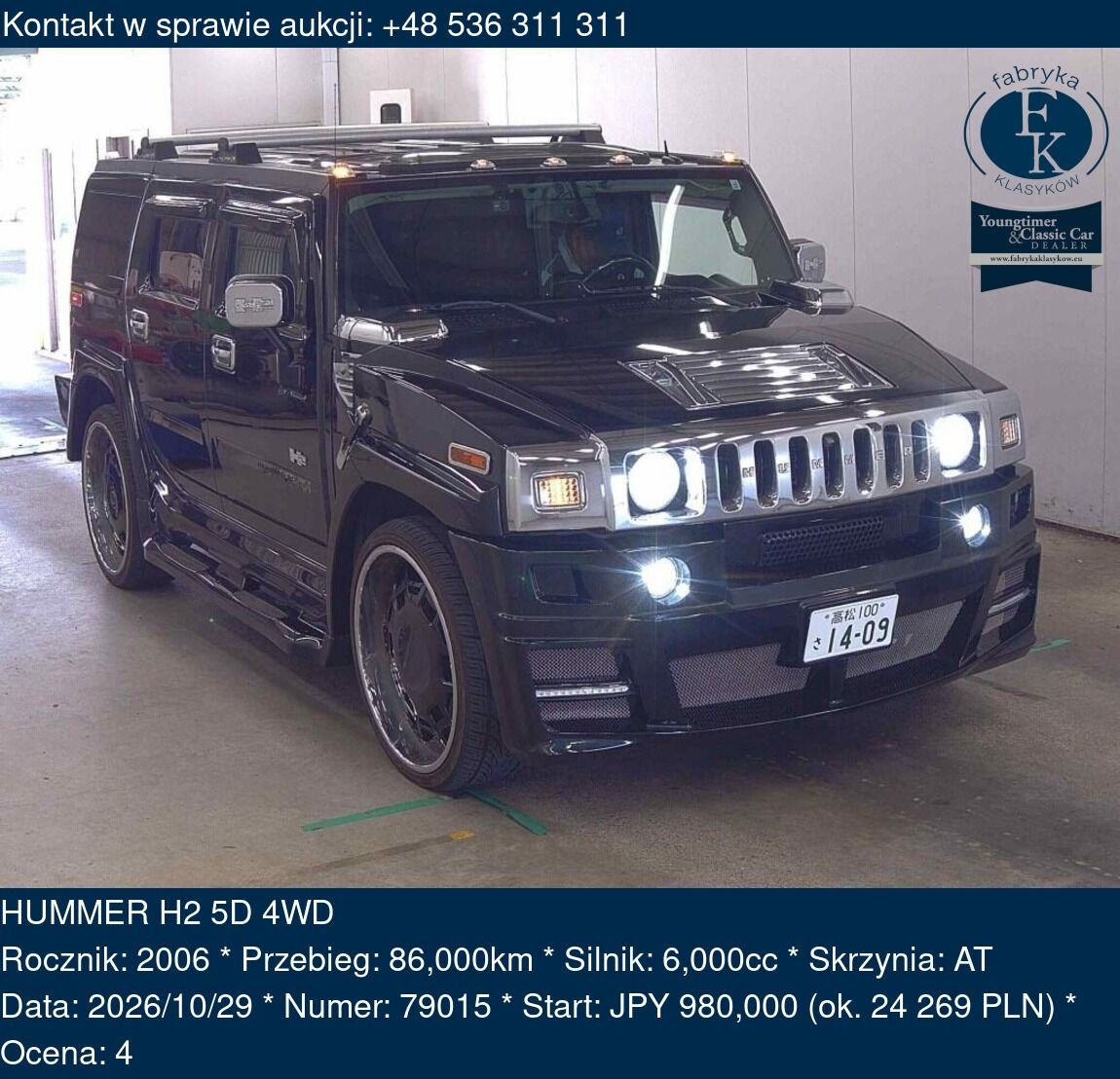 HUMMER H2 5D 4WD 2006 - zdjęcie 2