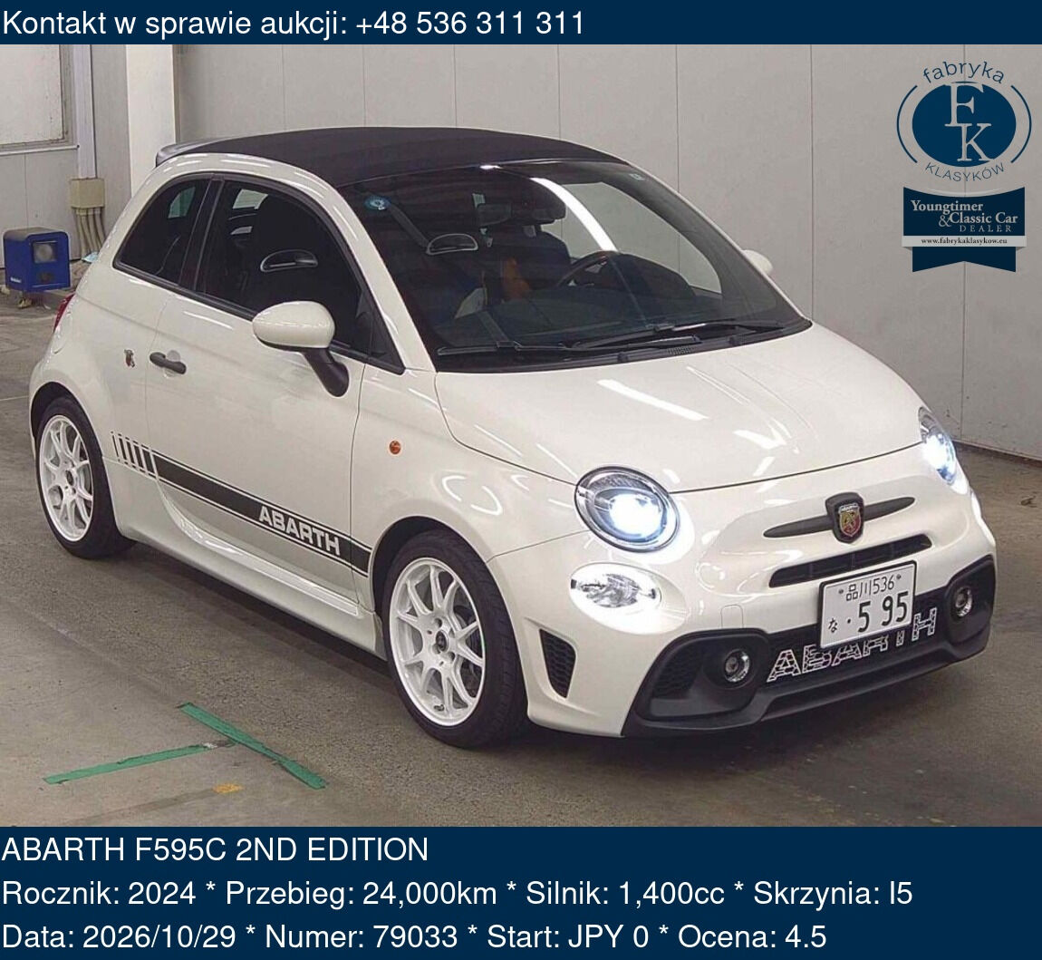 ABARTH F595C 2ND EDITION 2024 - zdjęcie 2