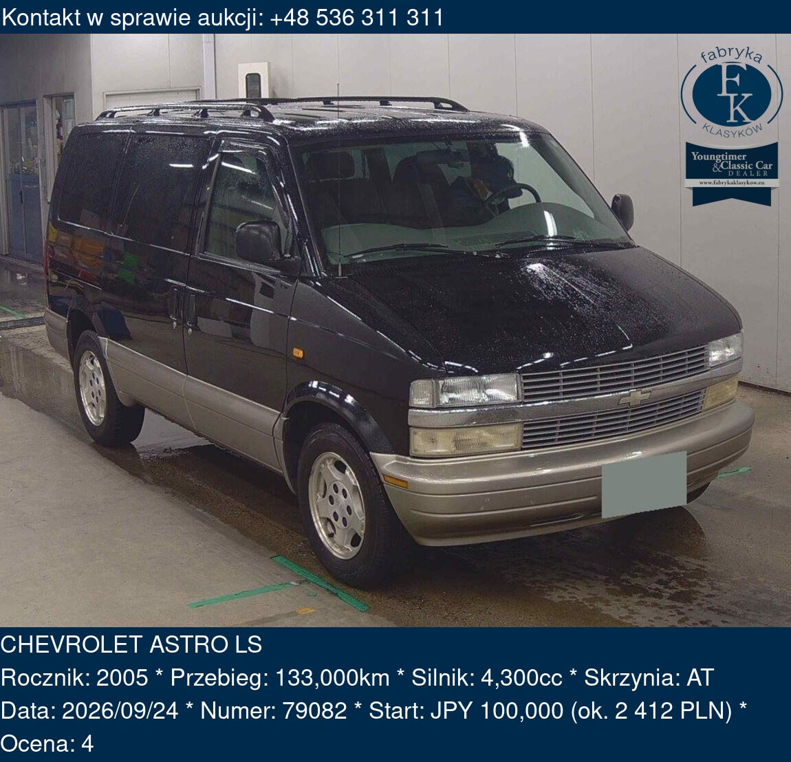 CHEVROLET ASTRO LS 2005 - zdjęcie 2