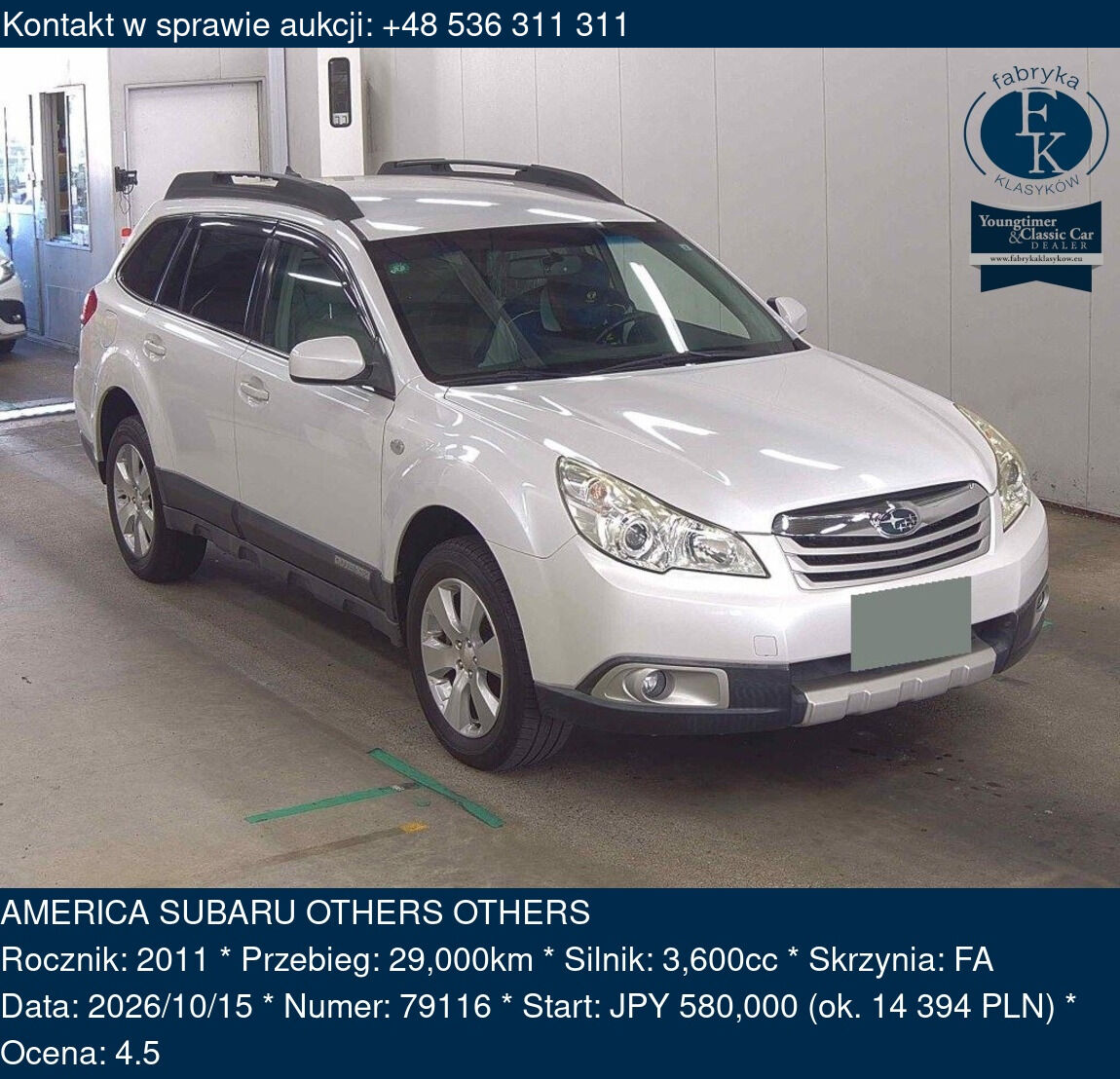 AMERICA SUBARU OTHERS OTHERS 2011 - zdjęcie 2