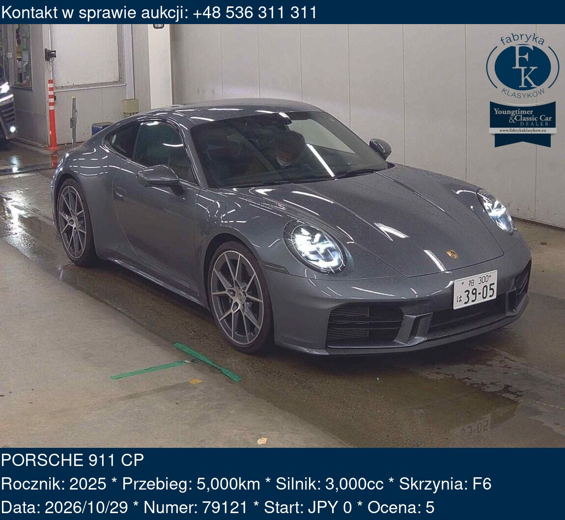PORSCHE 911 CP 2025 - zdjęcie 2
