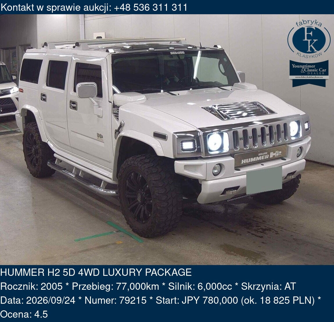 HUMMER H2 5D 4WD LUXURY PACKAGE 2005 - zdjęcie 2