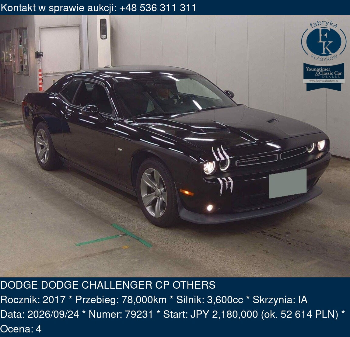 DODGE DODGE CHALLENGER CP OTHERS 2017 - zdjęcie 2