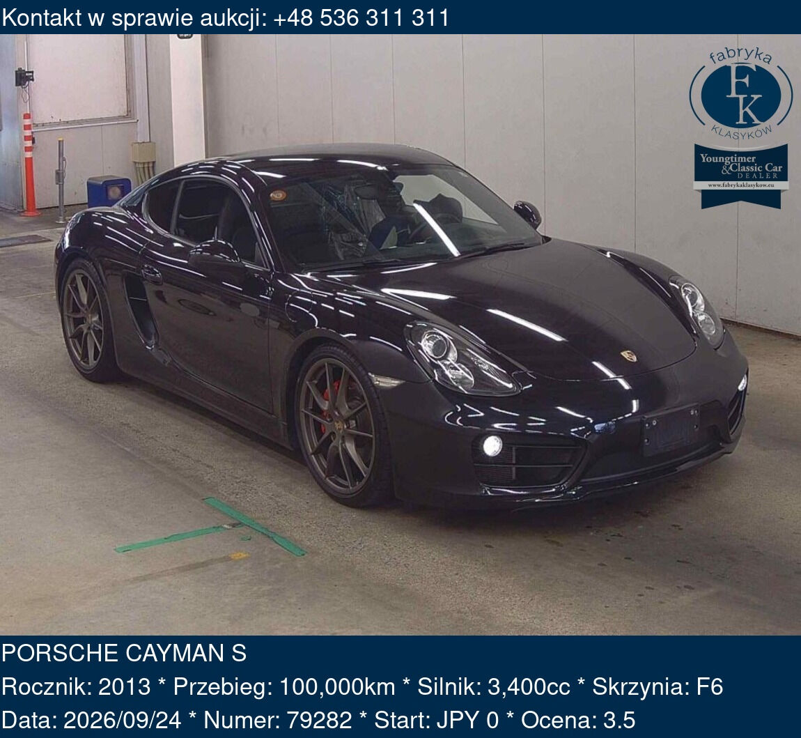 PORSCHE CAYMAN S 2013 - zdjęcie 2