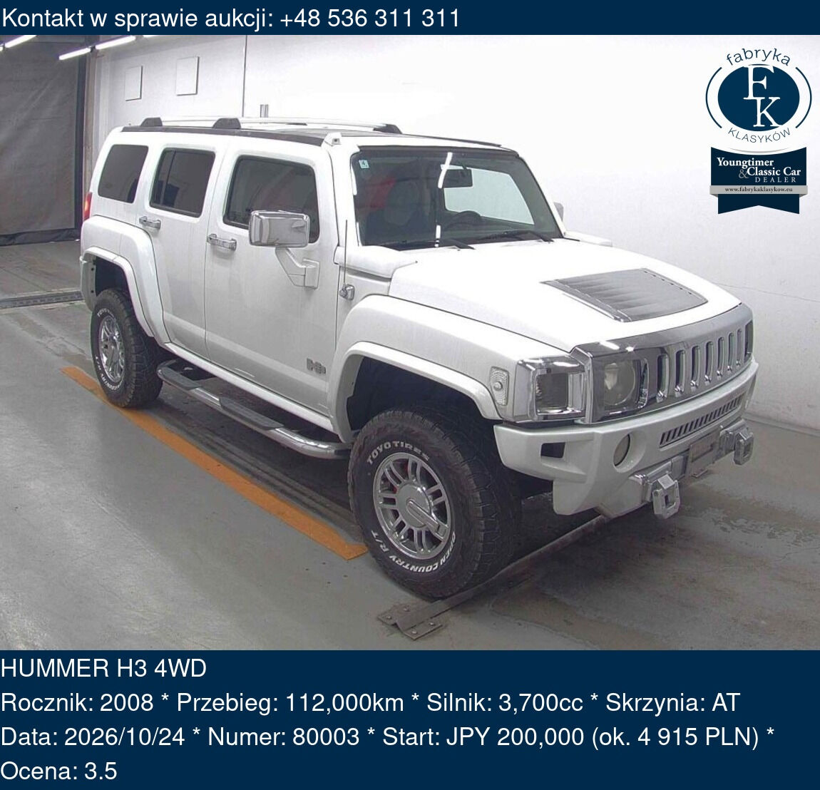 HUMMER H3 4WD 2008 - zdjęcie 2