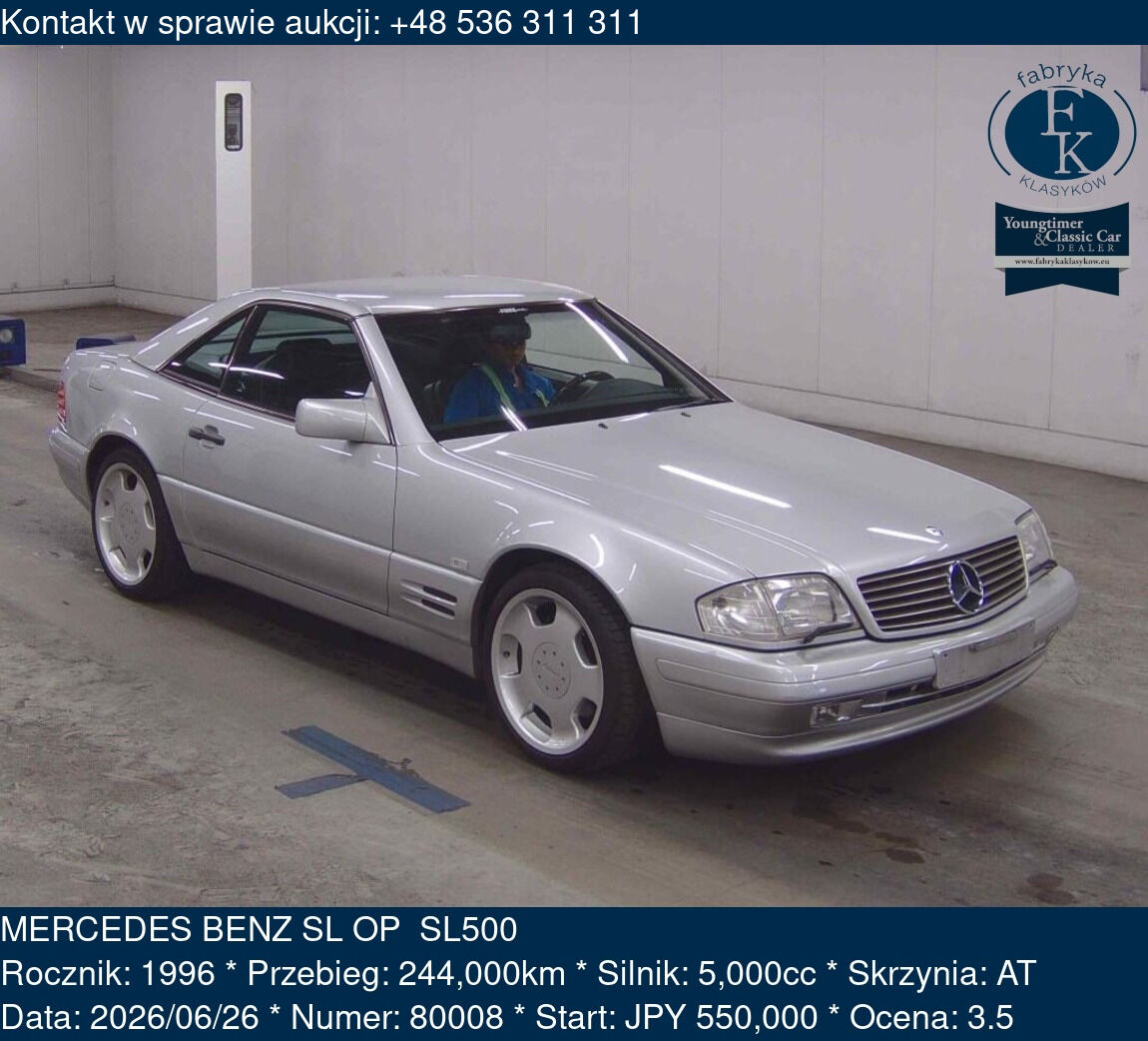 MERCEDES BENZ SL OP  SL500