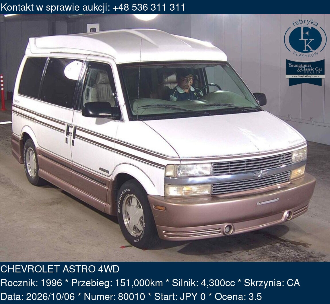 CHEVROLET ASTRO 4WD 1996 - zdjęcie 2