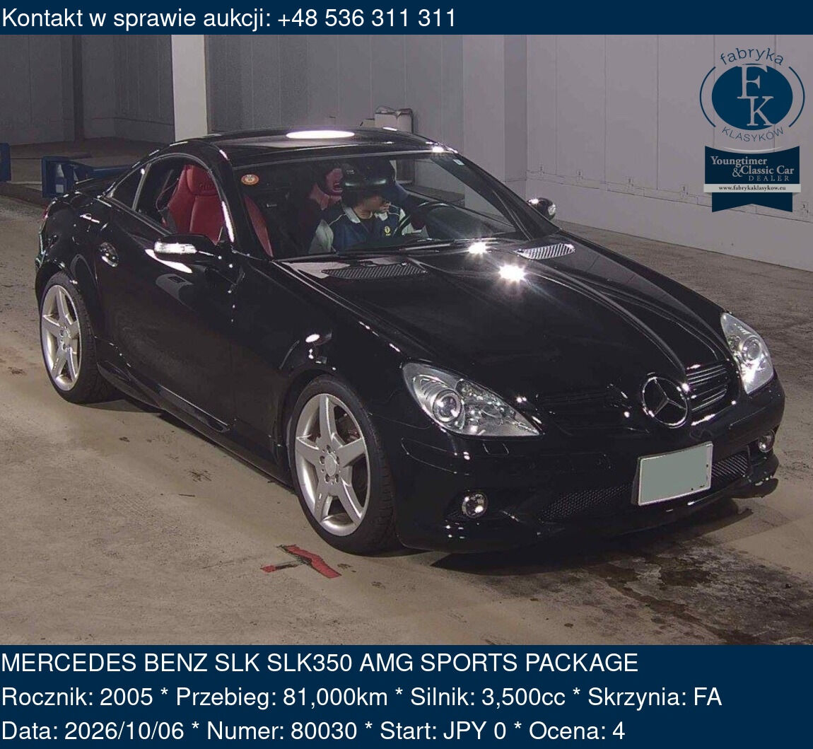 MERCEDES BENZ SLK SLK350 AMG SPORTS PACKAGE 2005 - zdjęcie 2