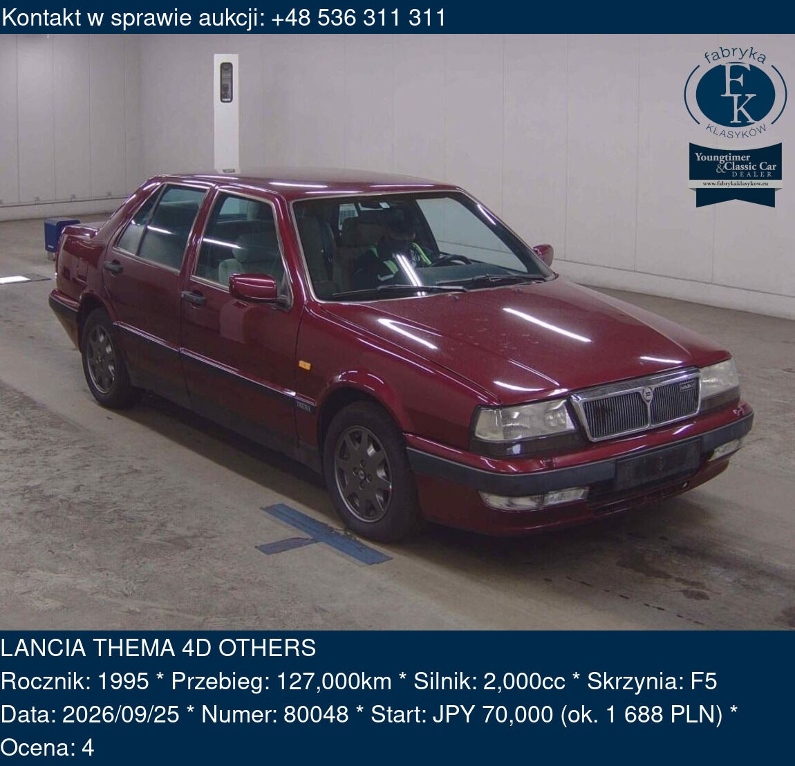 LANCIA THEMA 4D OTHERS 1995 - zdjęcie 2