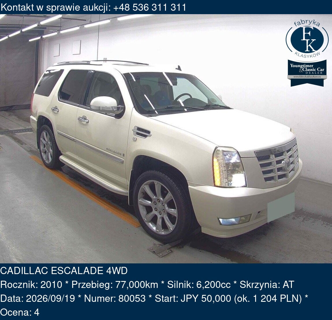 CADILLAC ESCALADE 4WD 2010 - zdjęcie 2