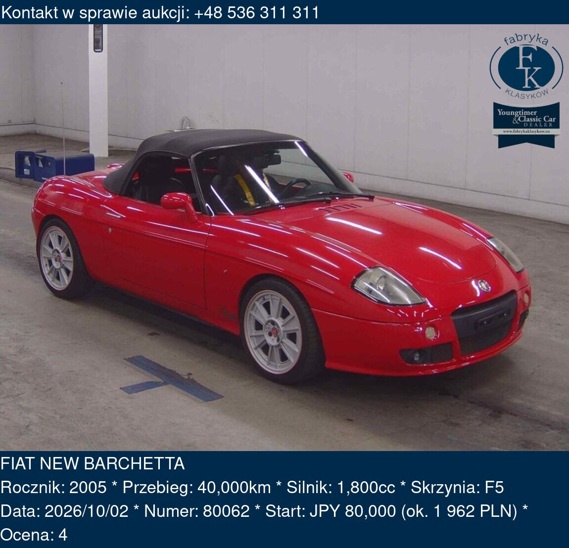FIAT NEW BARCHETTA 2005 - zdjęcie 2