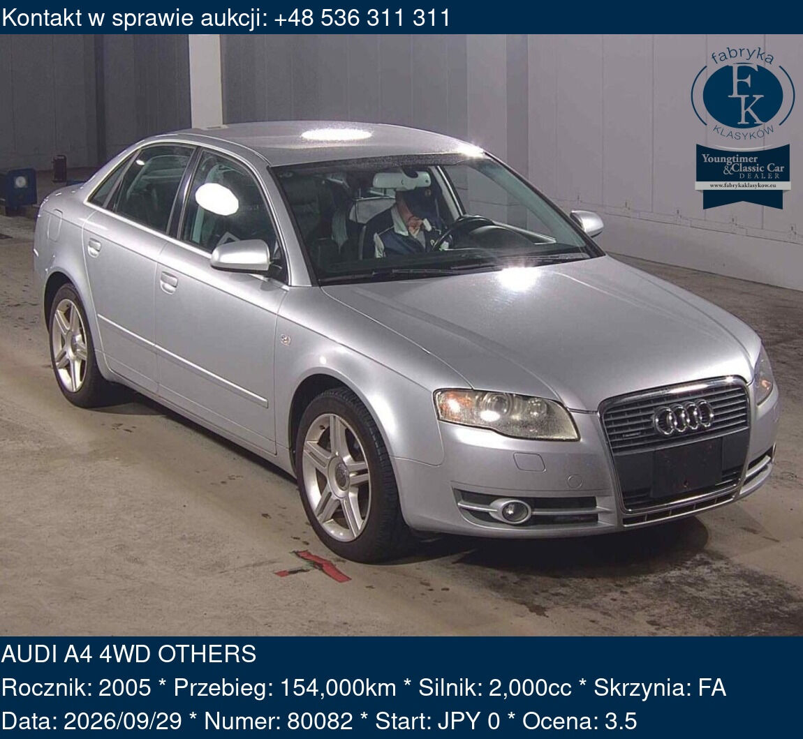 AUDI A4 4WD OTHERS 2005 - zdjęcie 2