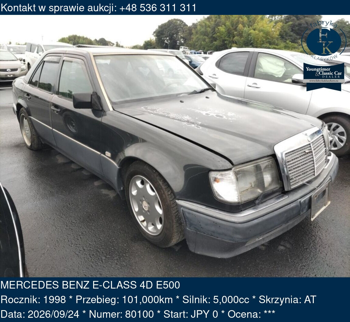 MERCEDES BENZ E-CLASS 4D E500 1998 - zdjęcie 2