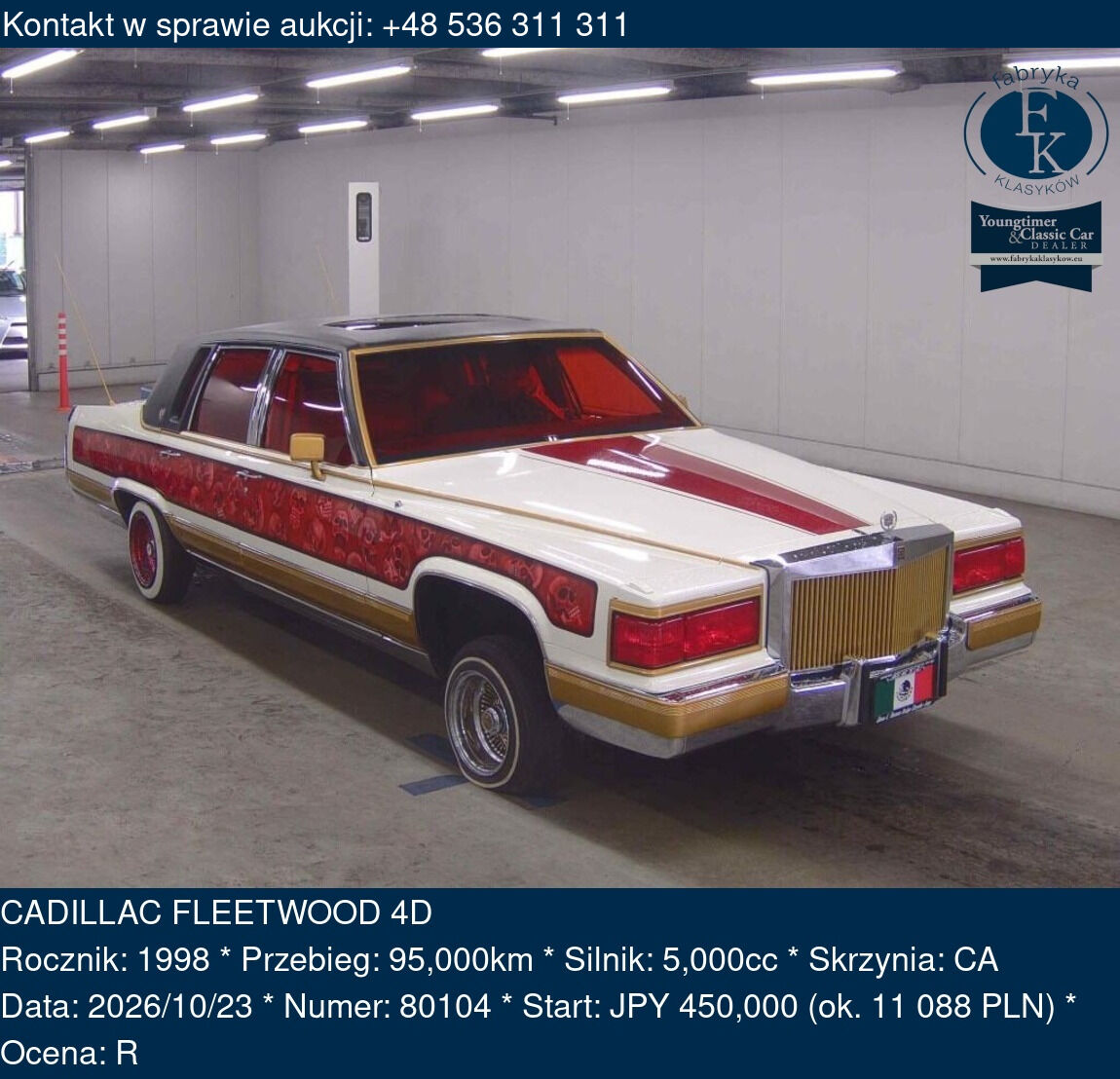 CADILLAC FLEETWOOD 4D 1998 - zdjęcie 2