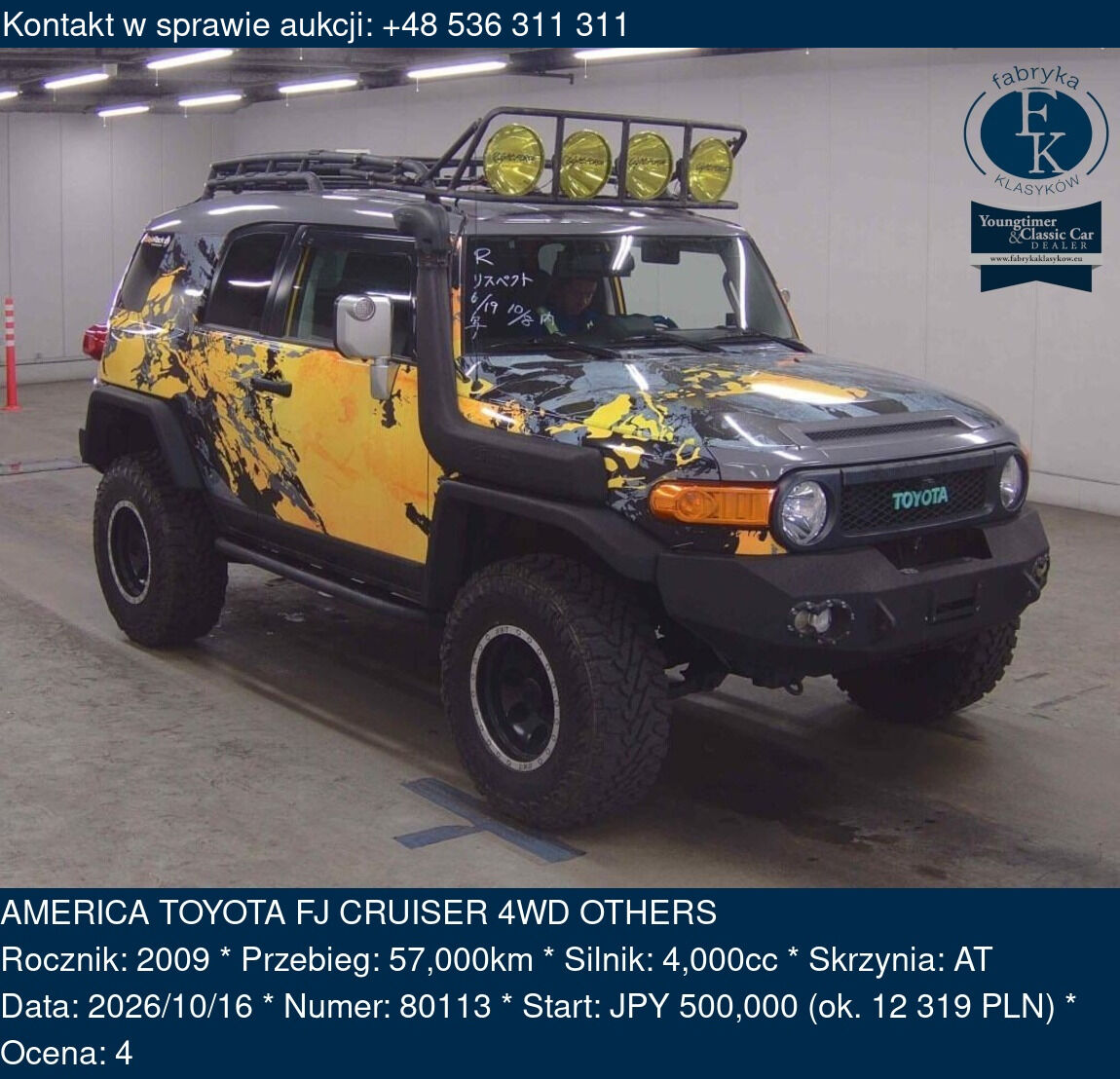 AMERICA TOYOTA FJ CRUISER 4WD OTHERS 2009 - zdjęcie 2