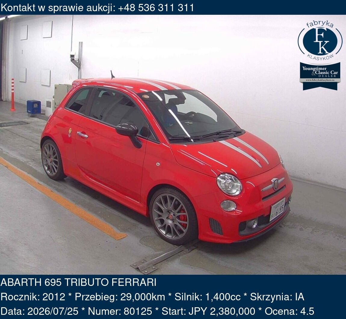 ABARTH 695 TRIBUTO FERRARI