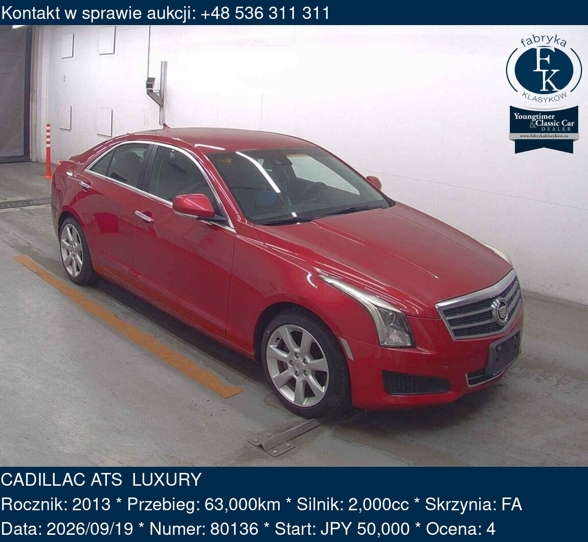 CADILLAC ATS LUXURY 2013 - zdjęcie 2