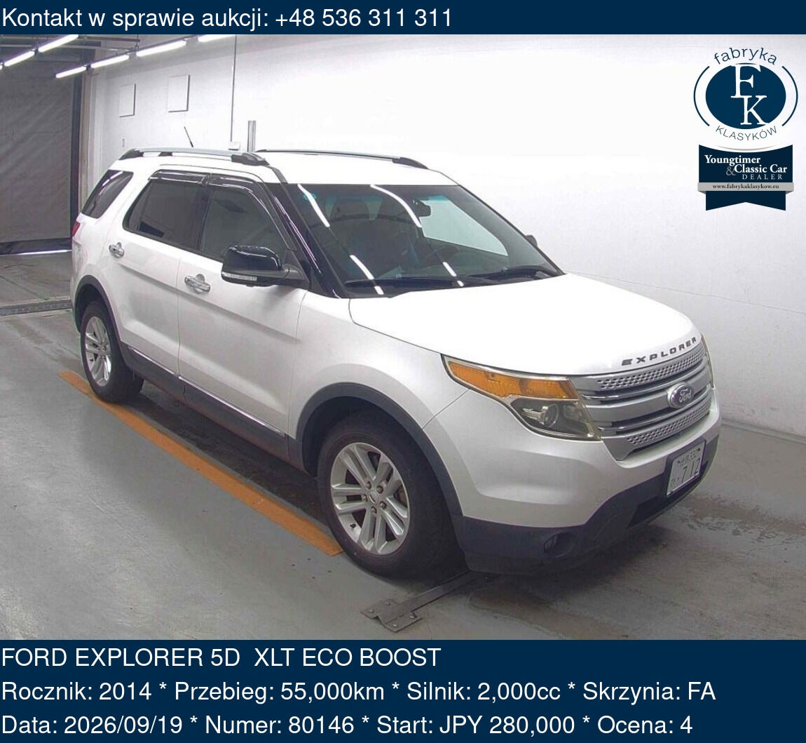 FORD EXPLORER 5D  XLT ECO BOOST 2014 - zdjęcie 2
