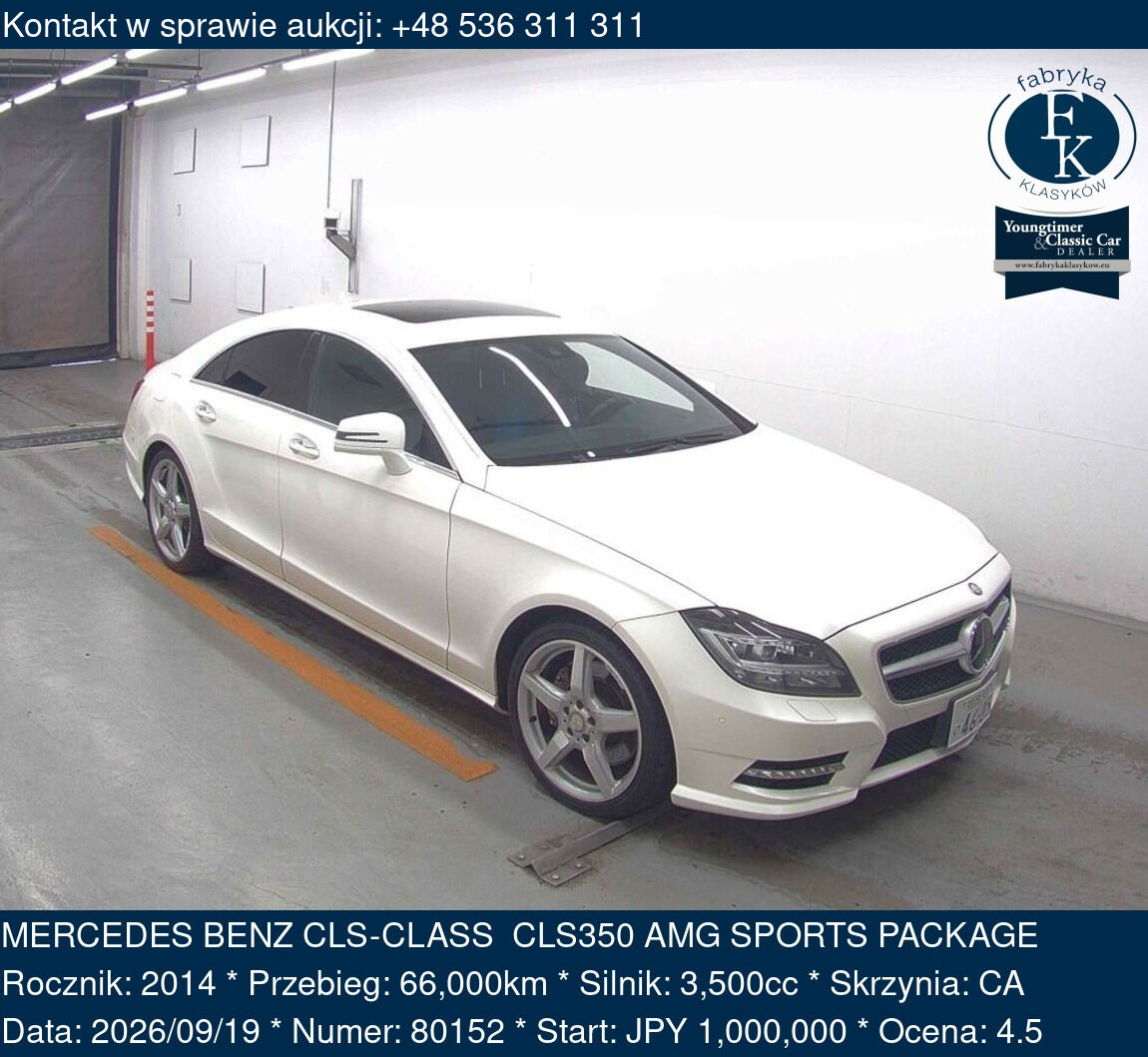 MERCEDES BENZ CLS-CLASS CLS350 AMG SPORTS PACKAGE 2014 - zdjęcie 2