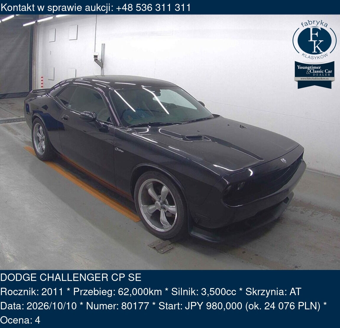 DODGE CHALLENGER CP SE 2011 - zdjęcie 2