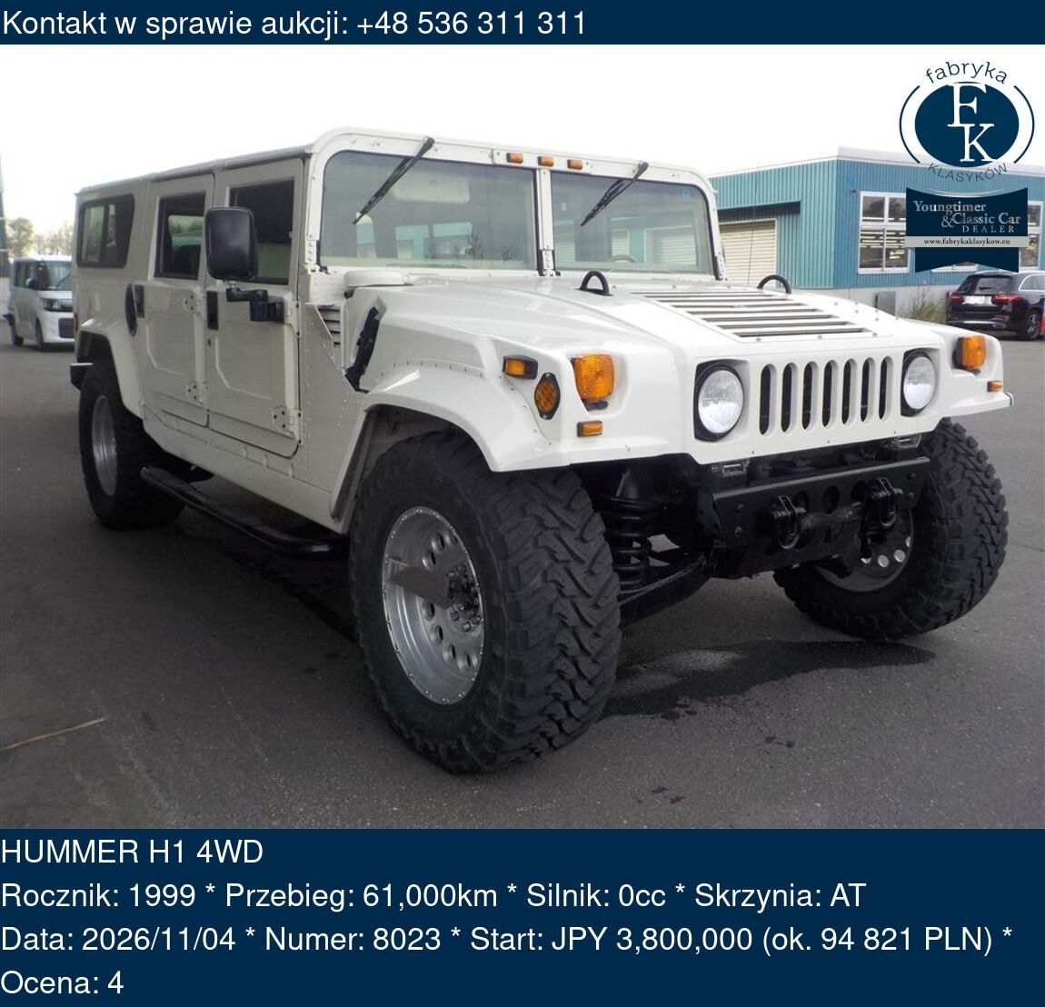 HUMMER H1 4WD 1999 - zdjęcie 2