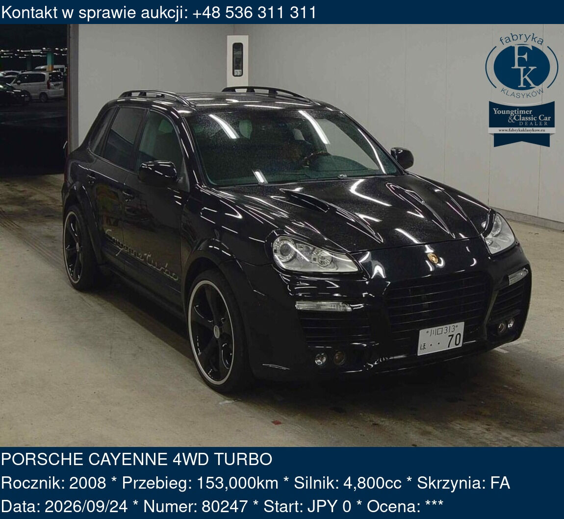 PORSCHE CAYENNE 4WD TURBO 2008 - zdjęcie 2
